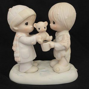 Precious Moments Christmastime is for Sharing Porcelain Figurine
